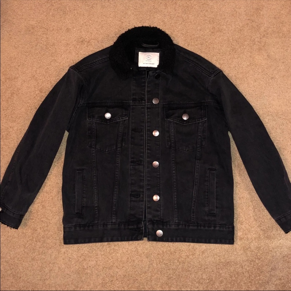 Cotton On Denim Sherpa Jacket